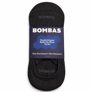 Bombas Studio Gripper Ballet No Show Socks Black Rose Barre Pilates Yoga